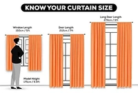 Panipat Textile Hub Polyester Eyelet Maroon Designer Print curtains Pack of 2 - Window (4x5 Feet)