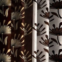 Federica polyester Eyelet  Suprimo Printed Design curtains Pack of 2 - Window (4x5 Feet)