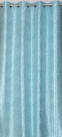 Home Garage  Polyester Eyelet Aqua Designer Print curtains Pack of 2 - Window (4x5 Feet)