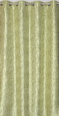 Home Garage  Polyester Eyelet Green Designer Print curtains Pack of 2 - Long Door (4x9 Feet)