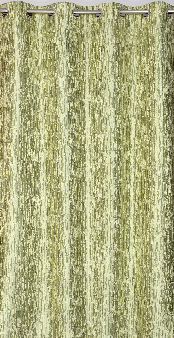 Home Garage  Polyester Eyelet Green Designer Print curtains Pack of 2 - Long Door (4x9 Feet)