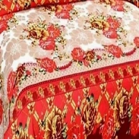 Painpat Textile Hub 140 TC Microfiber Double  Flat Bedsheet  with 2 pillow cover - Double Bedsheet