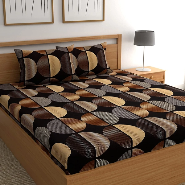 Painpat Textile Hub 140 TC Microfiber Super Soft Double  Flat Bedsheet  with 2 pillow cover - Double Bedsheet