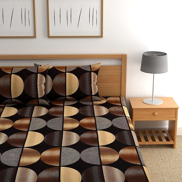 Painpat Textile Hub 140 TC Microfiber Super Soft Double  Flat Bedsheet  with 2 pillow cover - Double Bedsheet