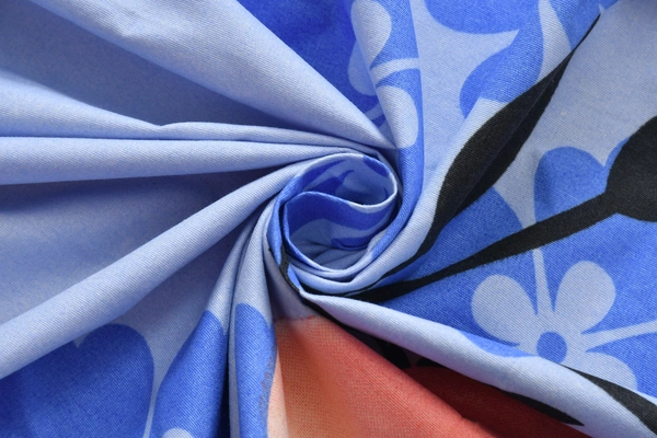 Panipat Textile Hub 140 TC Microfiber 3D Printed Flat Double Bedsheet  With 2 pillow cover - Double Bedsheet