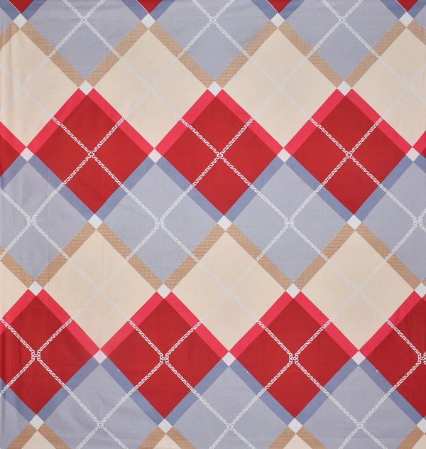 Panipat Textile Hub 140 TC Microfiber 3D Printed Flat Double Bedsheet  With 2 pillow cover - Double Bedsheet