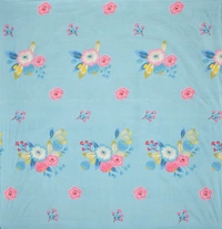 Panipat Textile Hub 140 TC Microfiber 3D Printed Flat Double Bedsheet  With 2 pillow cover - Double Bedsheet