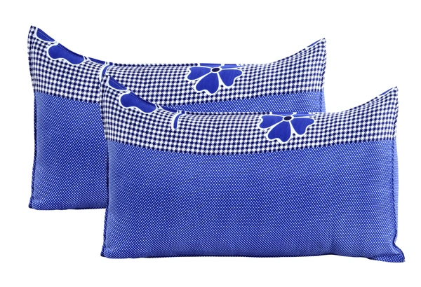 Panipat Textile Hub 140 TC Microfiber 3D Printed Flat Double Bedsheet  With 2 pillow cover - Double Bedsheet