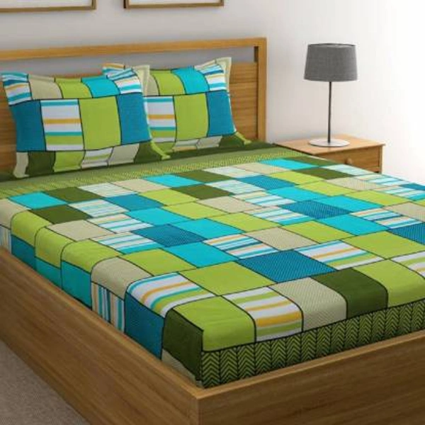 Panipat Textile Hub 140 TC Microfiber Double Floral Flat Bedsheet  (Pack of 1) - Double Bedsheet