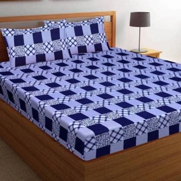 Panipat Textile Hub 140 TC Microfiber Double Floral Flat Bedsheet  (Pack of 1) - Double Bedsheet