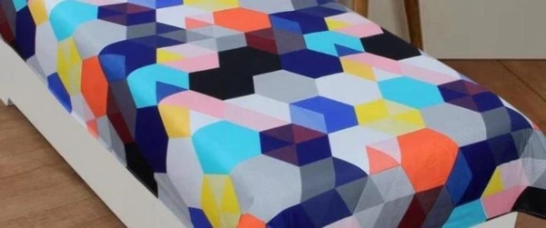 Panipat Textile Hub 140 TC Microfiber Single Floral Flat Bedsheet with 1 pillow cover - Single Bedsheet