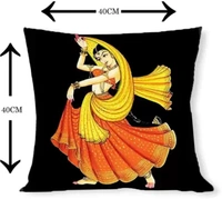 Panipat Textile Hub 3D digital printed Cushion Cover Pack of 5 ( 16 inch x 16 Inch)
