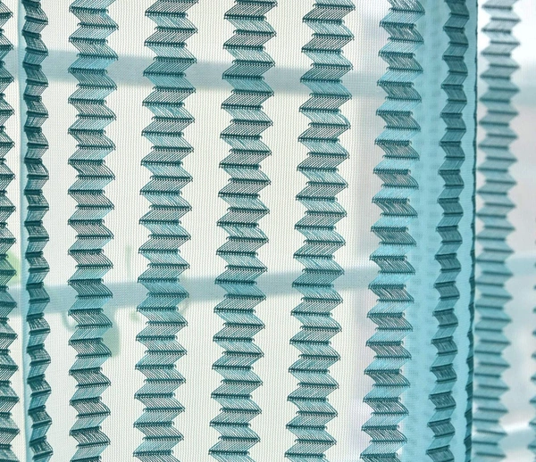 Panipat Textile Hub  Net Semi Transparent tissue Curtain (Self Design, AQUA) Pack of 2 - Window (4x5 Feet)