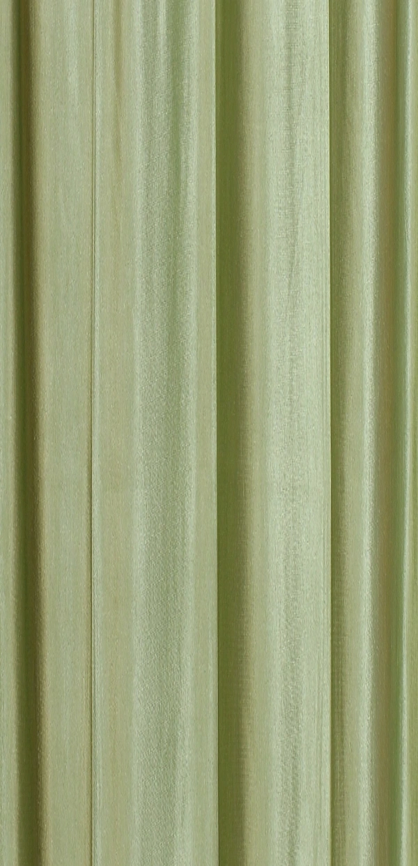 Panipat Textile Hub Polyester Eyelet Light Green Solid Plain curtains Pack of 2 - Door (4x7 Feet)