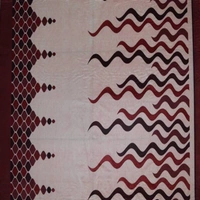 Panipat Textile Hub polyester Eyelet Maroon Printed Design curtains Pack of 2 - Window (4x5 Feet)