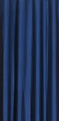 Panipat Textile Hub Polyester Eyelet Navy blue Solid Plain curtains Pack of 2 - Window (4x5 Feet)