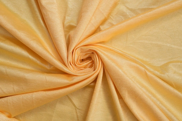 Panipat Textile Hub Polyester Eyelet Yellow Solid Plain curtains Pack of 2 - Window (4x5 Feet)