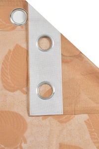 Tanishka fab Semi Transparent  Net Curtains (florel Design ,Gold) Pack of 2 - Window (4x5 feet)