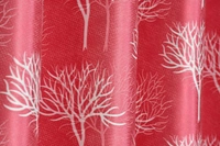 Tanishka Fabs Polyester Eyelet Marron Designer Print curtains Pack of 2 - Window (4x5 feet)
