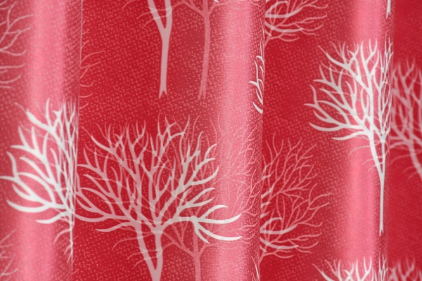 Tanishka Fabs Polyester Eyelet Marron Designer Print curtains Pack of 2 - Window (4x5 feet)