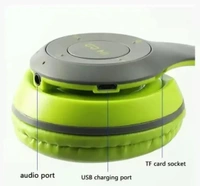 Poltron P47 Wireless Bluetooth Portable Sports Headphone With Microfone,stereo FM Memory Card Support. High Bass - Blue, Freesize
