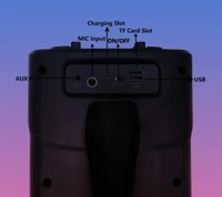 SkyTower Wireless Mega Bass Speaker With Mike - Black, Freesize