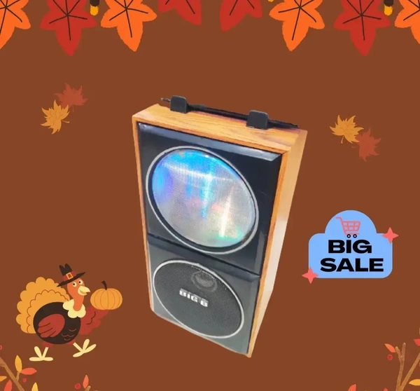 Teletone Greg Party Loud Bass Boosted Speakers. - Free Size, Brown