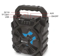 Onbiz Bass Boosted Bluetooth Speaker. FM, USB,Microsd Support. Heavy Loud. - Black, Free Size