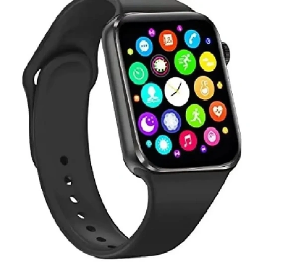 Takuzi 500 Smart Watch With BT Calling Heart Rate Sensor, Activity Tracker and Sleep Regulator Andriod and IOS - Black, Unisex Freesize
