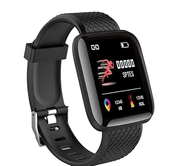 Spetra Bluetooth Smart Watch With Activity Tracker Heart Rate Sensor BP Monitor Smart Sports Watch For Unisex - Black, Freesize