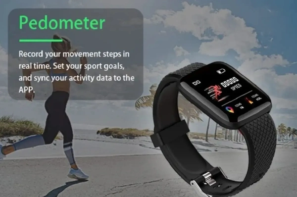 Spetra Bluetooth Smart Watch With Activity Tracker Heart Rate Sensor BP Monitor Smart Sports Watch For Unisex - Black, Freesize