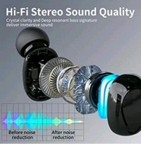 Shenzhen Yuexin BT 5.1 DeepBass earbuds - Black, Freesize