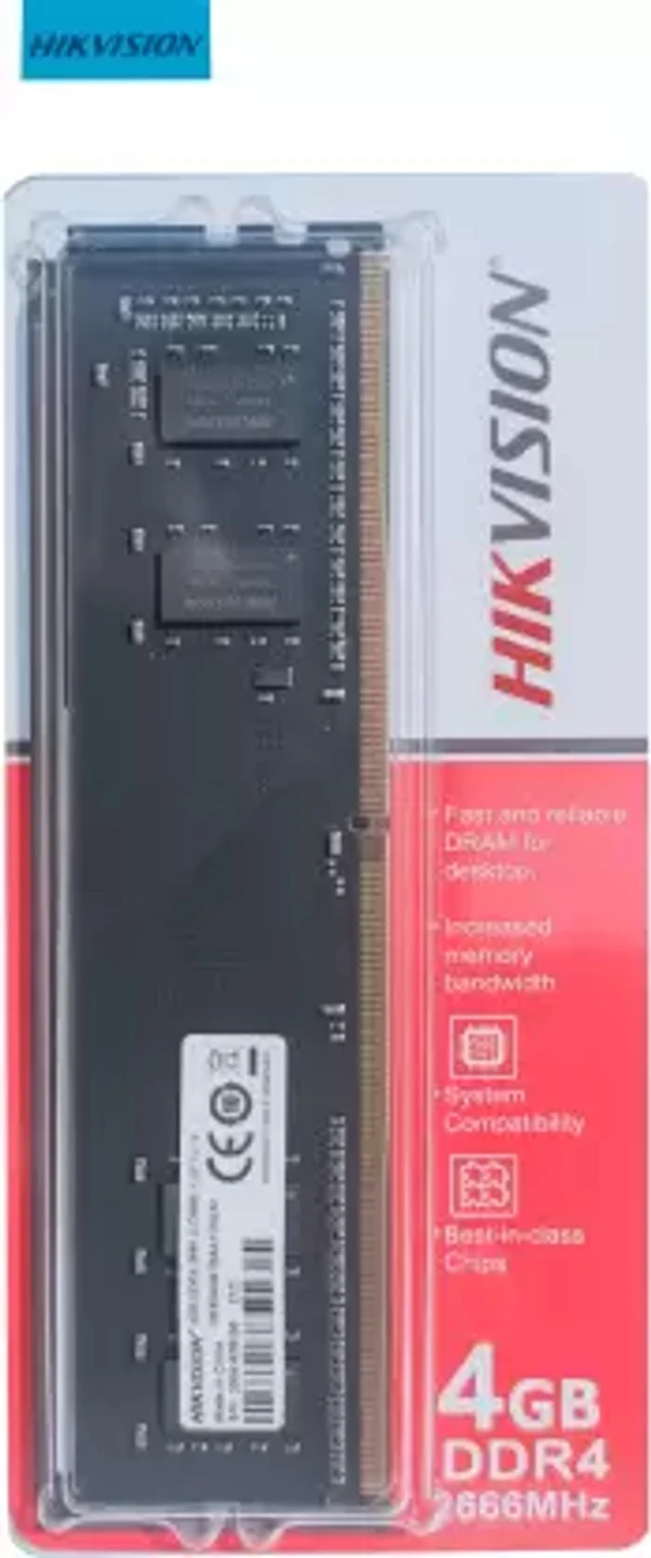 HIKVISION DESKTOP MEMORY DDR4 4 GB (Dual Channel) PC DRAM (HKED404)  (Black)