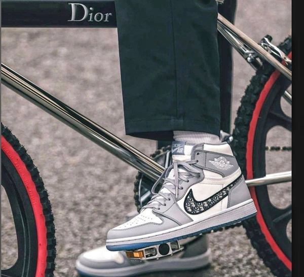 Men Gray Dior X Air Jordan Original Leather  - Gray, 6