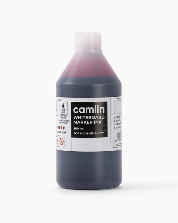 Camlin White board Marker Ink 500 Ml-Red | Royal Stationers Best Quality Guarantee