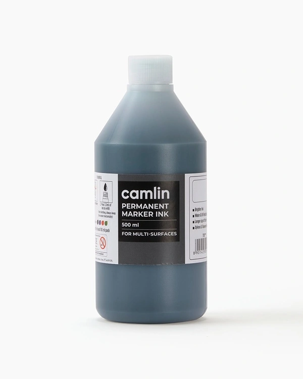 Camlin Permanent Marker Ink 500ml-green | Royal Stationers Best Quality Guarantee