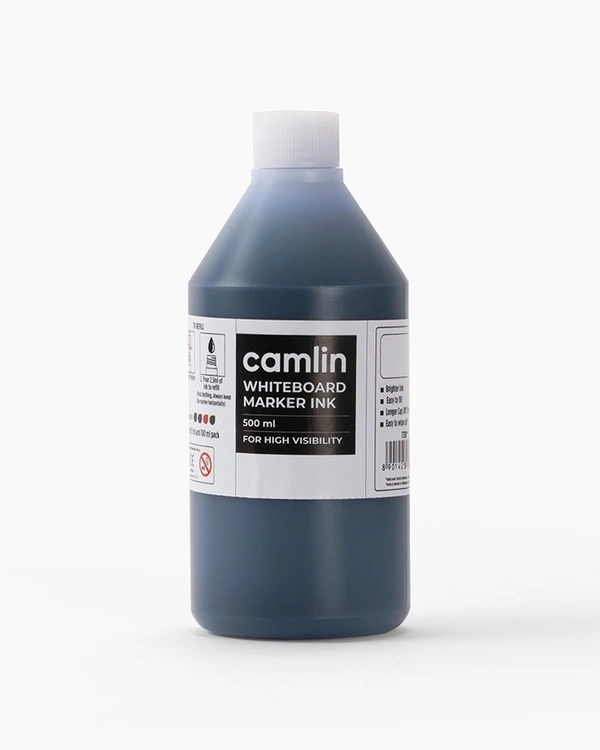 Camlin White board Marker Ink 500 Ml-Blue | Royal Stationers Best Quality Guarantee