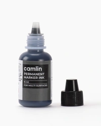 Camlin Permanent Marker Ink 15 ml -Black | Royal Stationers Best Quality Guarantee