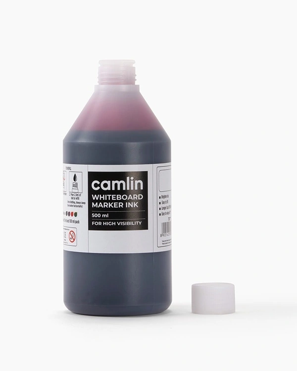 Camlin White board Marker Ink 500 Ml-Red | Royal Stationers Best Quality Guarantee