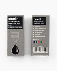 Camlin Permanent Marker Ink 15 ml -Black | Royal Stationers Best Quality Guarantee