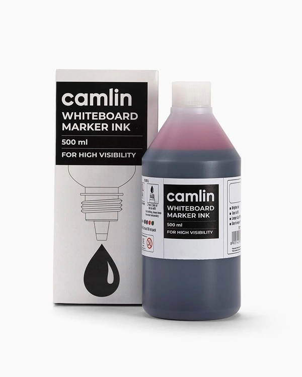 Camlin White board Marker Ink 500 Ml-Red | Royal Stationers Best Quality Guarantee