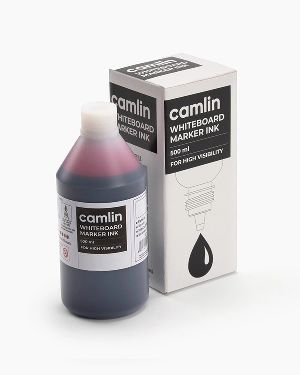 Camlin White board Marker Ink 500 Ml-Red | Royal Stationers Best Quality Guarantee