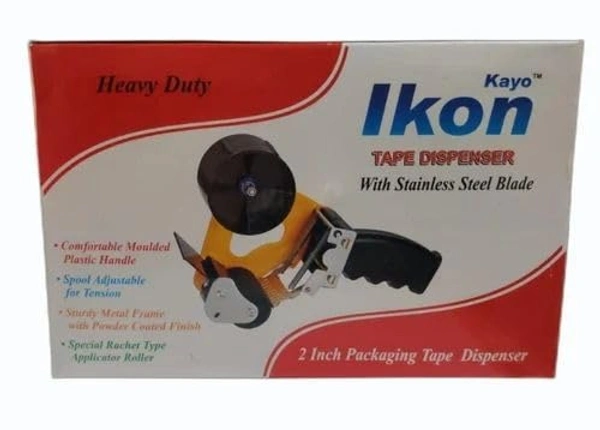 Ikon 2 inch Metal Tape Dispenser with Stainless Steel Blade. | Royal Stationers Best Quality Guarantee
