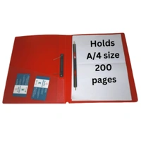 Spring Cobra Punchless Clip File | Durable Plastic Document File Folder | File for FC Size Documents | File Folder Organizer  | Royal Stationers Best Quality Guarantee - Blue