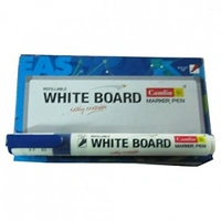 Camlin White Board Bold Point Tip Marker Pen- Blue (Pack of 10)  | Royal Stationers Best Quality Guarantee