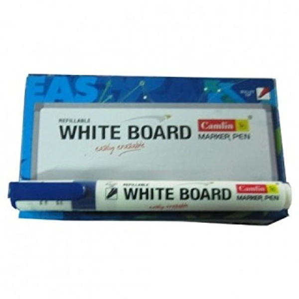 Camlin White Board Bold Point Tip Marker Pen- Blue (Pack of 10)  | Royal Stationers Best Quality Guarantee