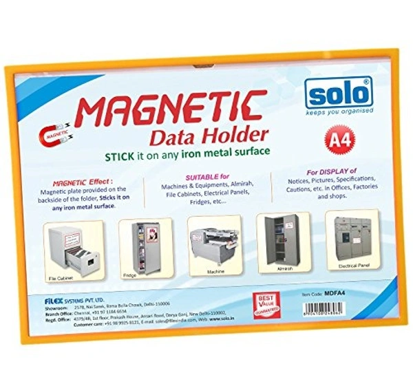Solo MDFA4 A4 Size Magnetic Data Folder | Royal Stationers Best Quality Guarantee