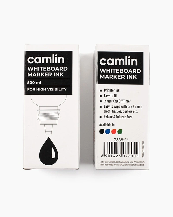 Camlin White board Marker Ink 500 Ml-Red | Royal Stationers Best Quality Guarantee