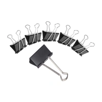 Binder Clips 19mm Black Set of 12 pcs | Royal Stationers Best Quality Guarantee