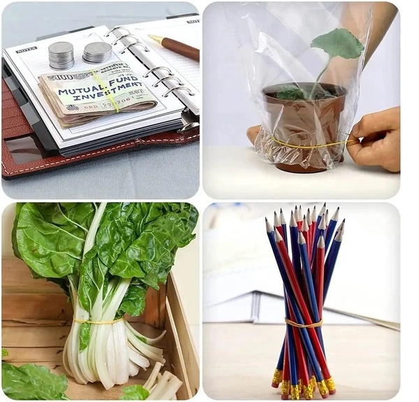 Rubber Band 1/2 Kg for Office use/Home & Kitchen Use/etc, PACK OF 500 GM | Royal Stationers Best Quality Guarantee